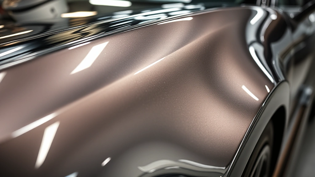 Close-up detail of chrome specialty wrap on luxury vehicle showing reflective metallic finish and professional edge work