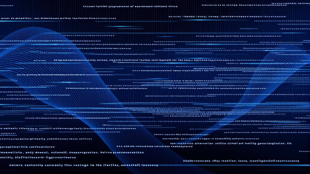Abstract representation of text lines with double spacing visualization in modern digital interface, no text no words no letters