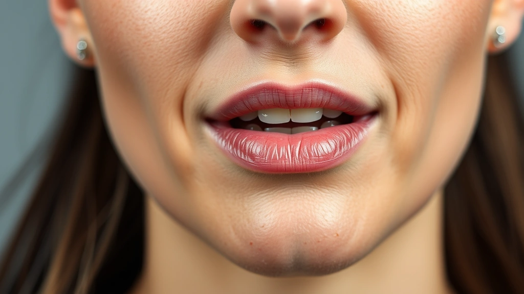 Close-up of someone's mouth and face showing pronunciation of syllables, clear diction demonstration, neutral background, professional headshot style