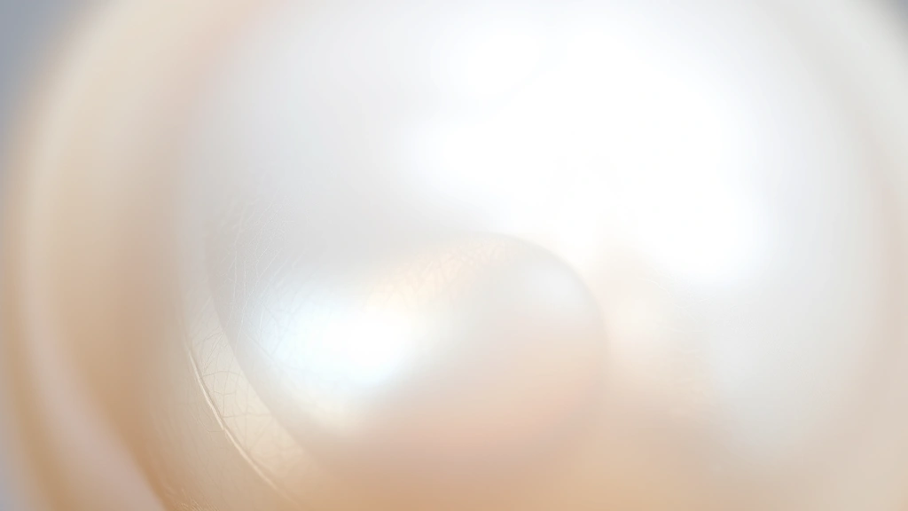Close-up macro photography of a lustrous white pearl showing nacre layers and internal glow, professional jewelry photography style