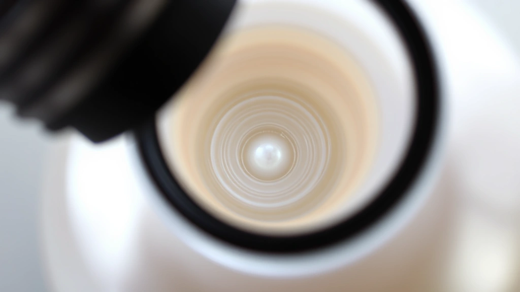 Magnified view of a pearl drill hole under jeweler's loupe, revealing concentric nacre layers and internal structure, professional jewelry examination setting