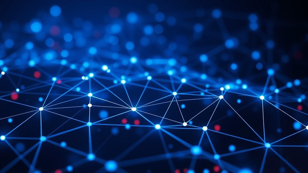 Abstract network connections and location tracking visualization, tech security concept, no text no words no letters