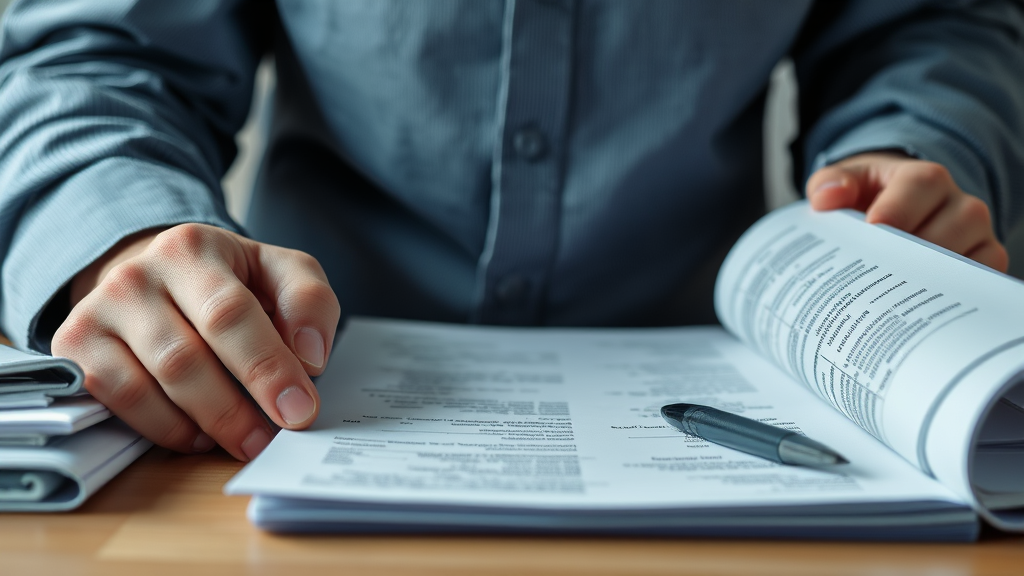 Secure financial document handling with protective measures and organization, no text no words no letters