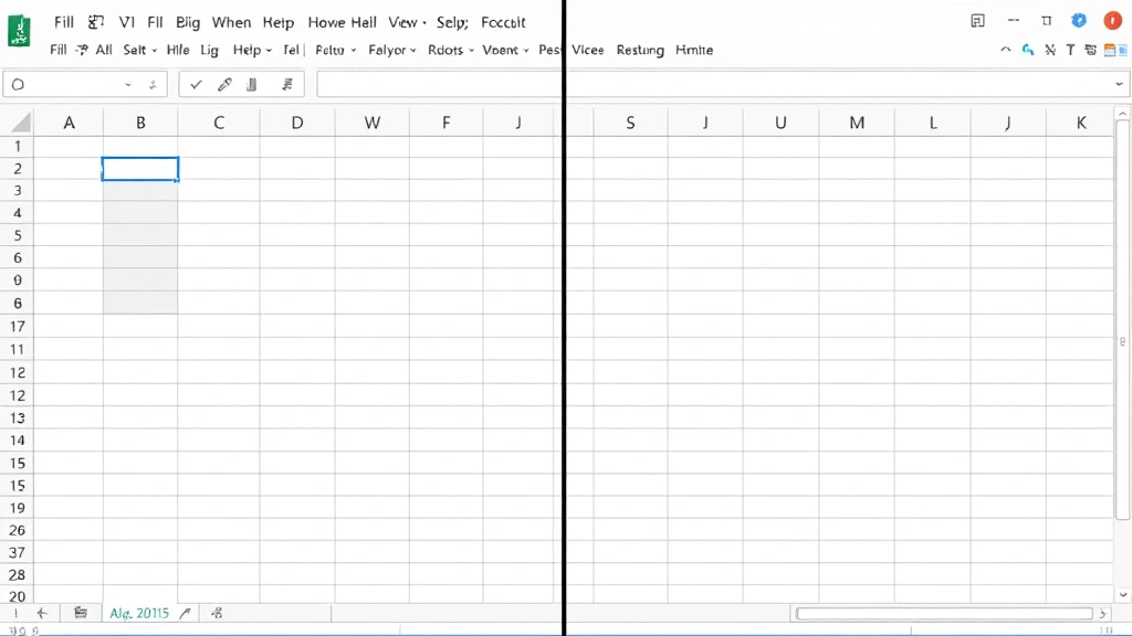 Split-screen view showing Excel worksheet with multiple frozen columns on left side remaining stationary while right side scrolls horizontally, demonstrating freeze panes functionality in action