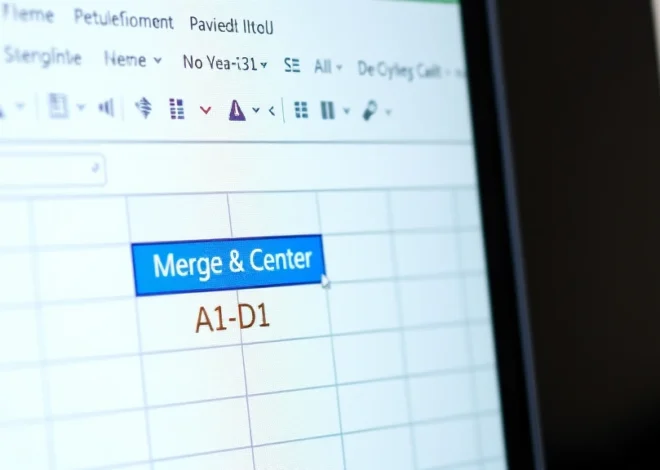 Merge Cells in Excel: Easy Steps for Beginners