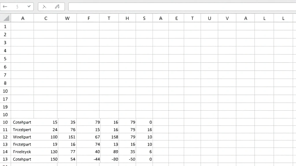 Excel worksheet displaying merged cells creating professional header row spanning columns A through D, with data rows below showing individual cells, clean modern interface