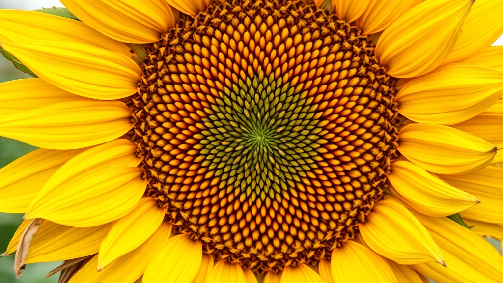 Ripe sunflower seed heads ready for harvesting, brown dried petals fallen away, seeds visible in mature head closeup